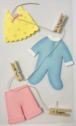 Adhesivo decorativo Ropita Lavada - UE