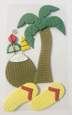 Adhesivo decorativo Vacaciones Tropicales - UE