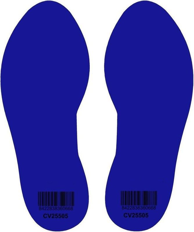 Adhesivo huella 15,5 x 5,5 cm (pack de 10 pares) cv25505