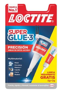 Adhesivo instantáneo Super Glue-3 Precision + 2g Limpia pegamento