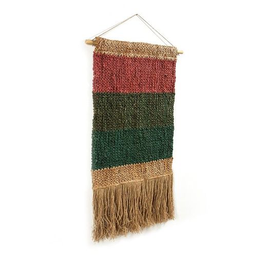 Adorno de pared de Yute multicolor, 75 x 108 x 7 cm | Shumak