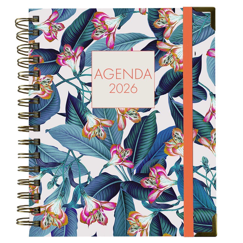 Agenda Anual 2026 2 Días Página Botánica