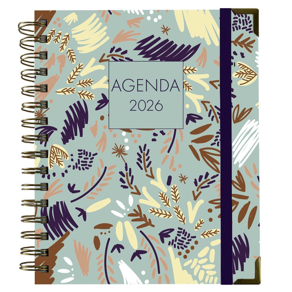 Agenda Anual 2026 Día Página Graffiti