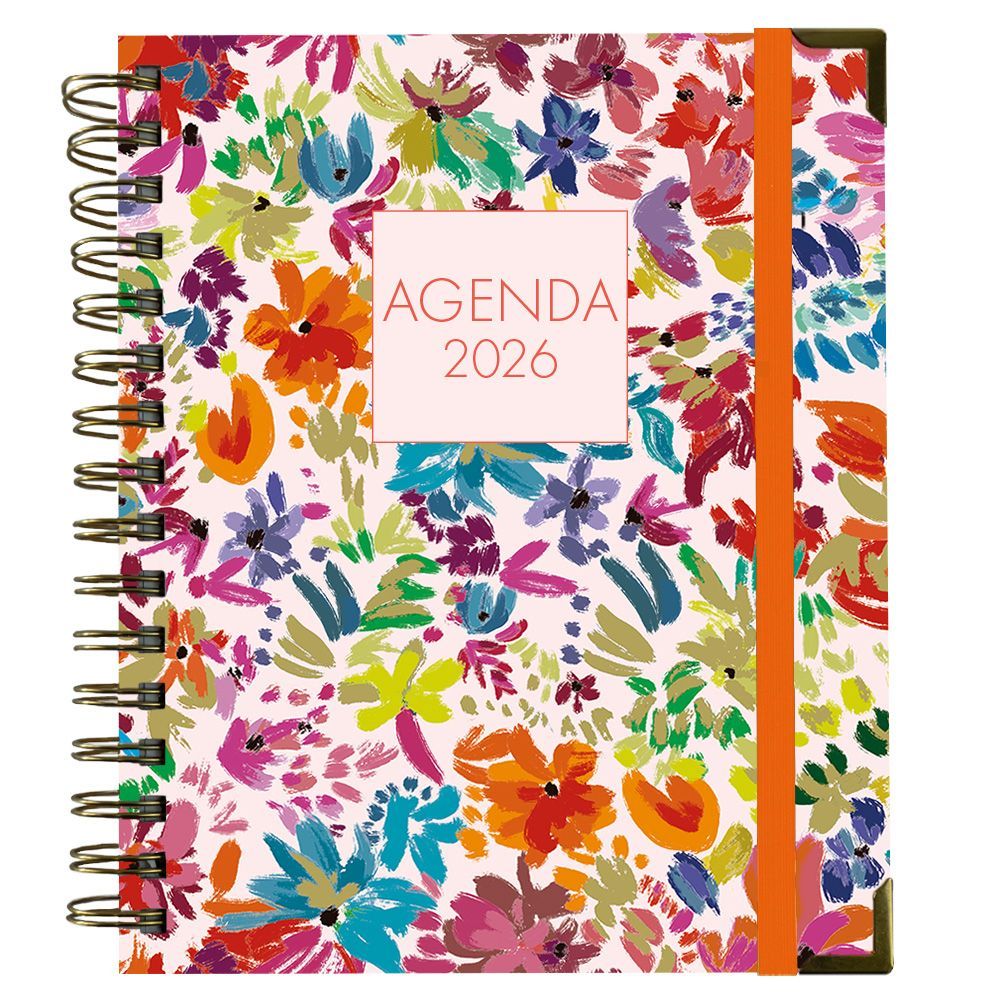 Agenda Anual 2026 Día Página Jardín