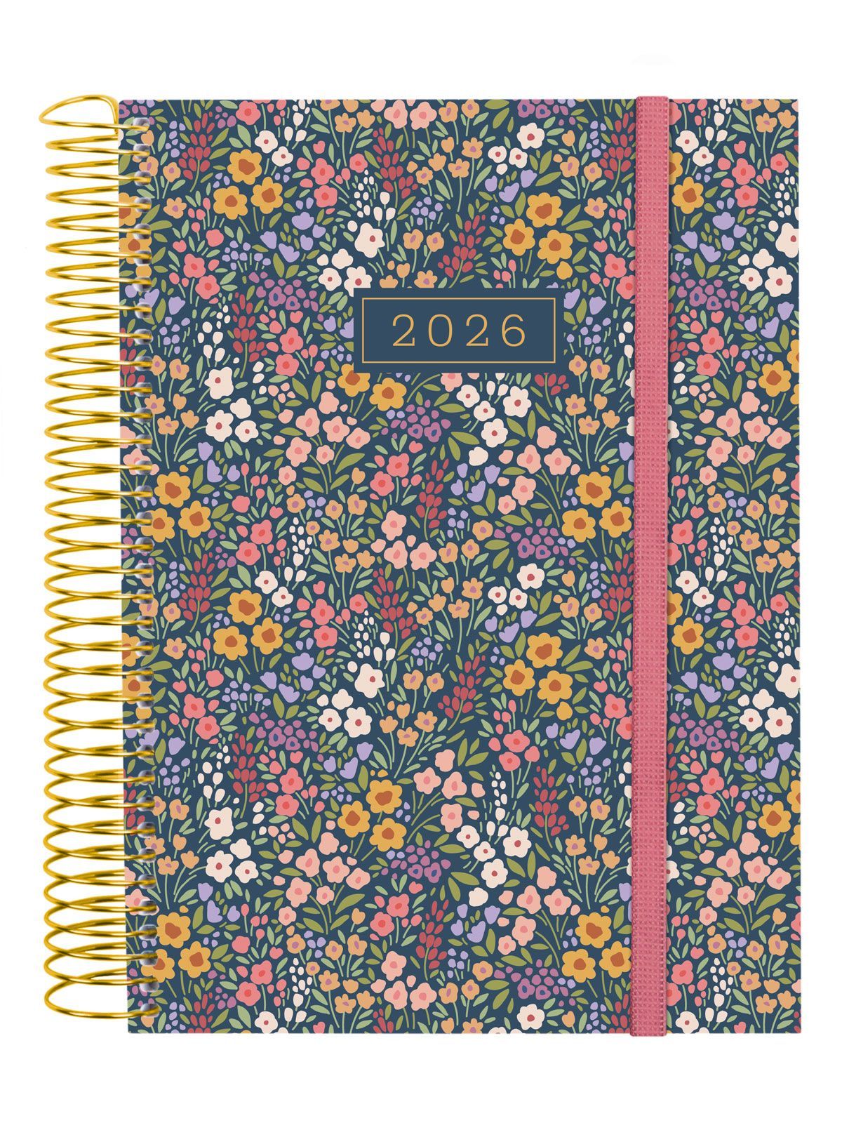 Agenda Design Col.E10-155X212Mm 1 día página 2026 Flora