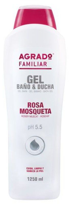 Agrado Gel Baño Rosa Mosqueta 1250