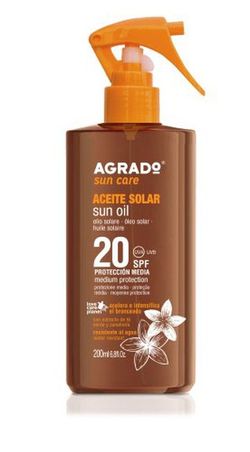 Agrado Solar Aceite 200 Ml Fps-20