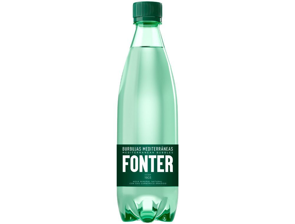 Agua Mineral Natural Con Gas Fonter Botella De 500Ml