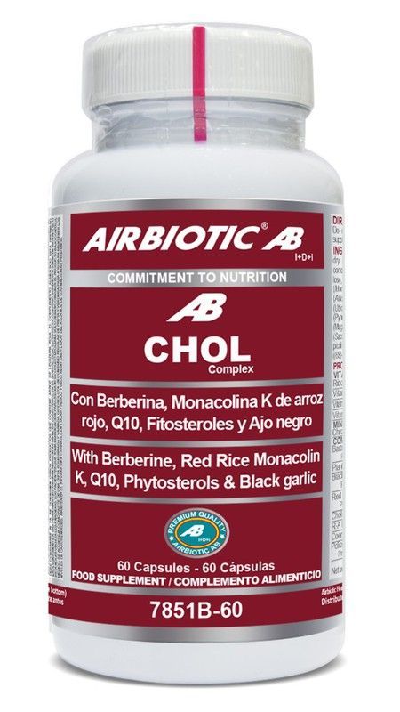 Airbiotic Chol Complex 60 cápsulas. Nueva fórmula con berberina ref 7850B-60.