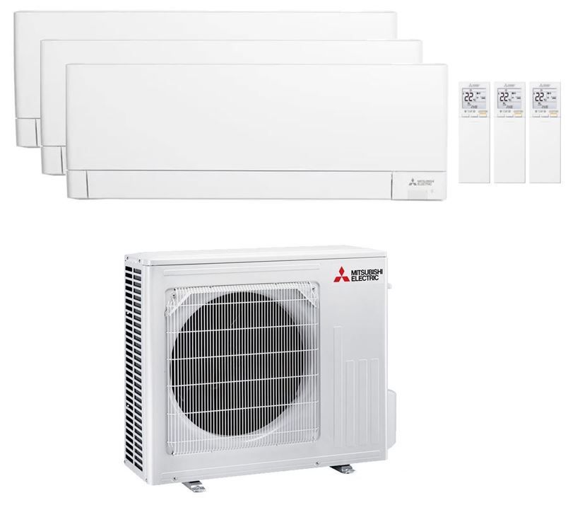 Aire acondicionado 3x1 Mitsubishi MXZ-3F54VF + 2xMSZ-AY25VGK + MSZ-AY35VGK