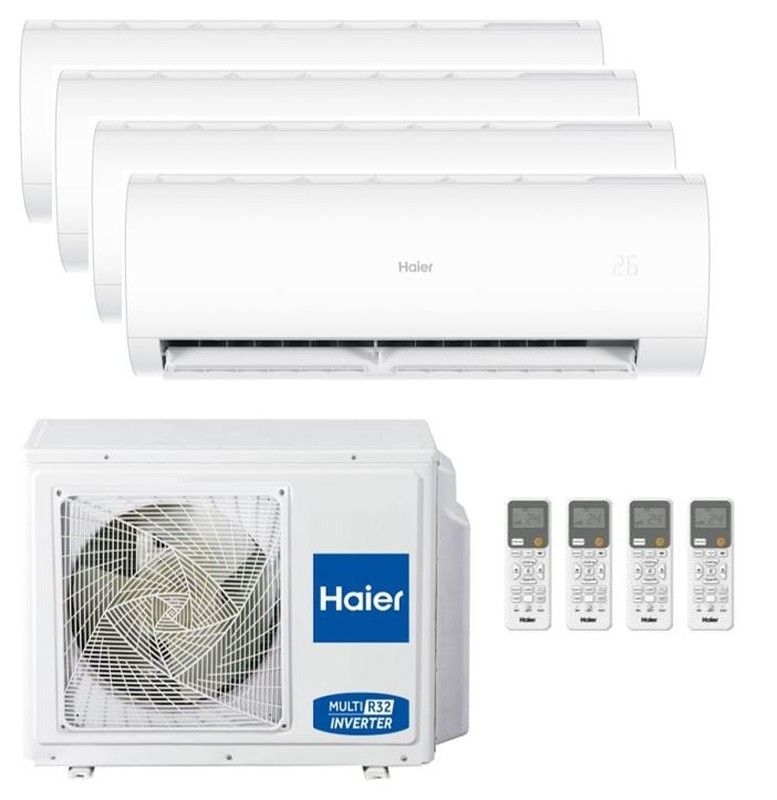 Aire acondicionado 4x1 Haier Perla Premium 25+25+35+35