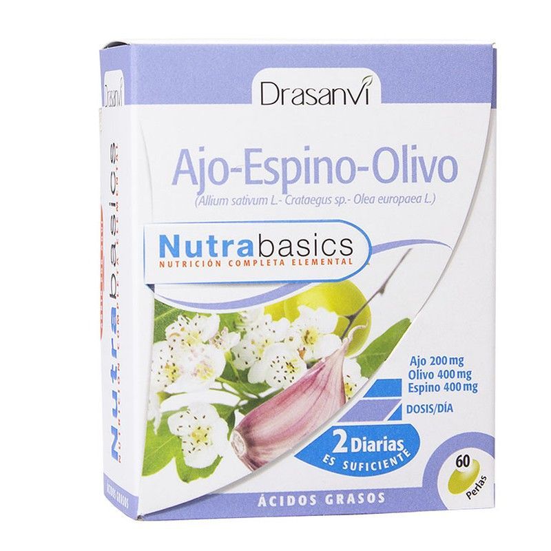 Ajo Espino Olivo Nutrabasicos 500 Mg 60 Perlas