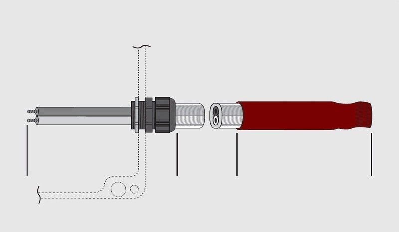 Ako ako-12193 kit para extremos conexión caja m25+final