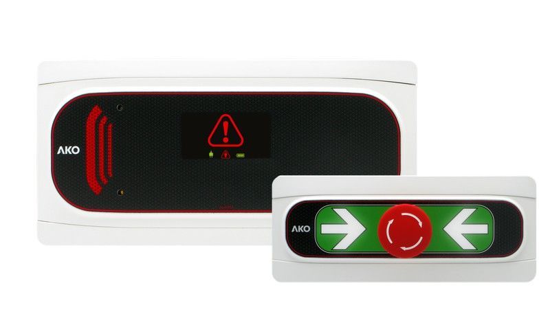 Ako ako-55123b kit alarma hombre encerrado con 1 pulsador 230vac