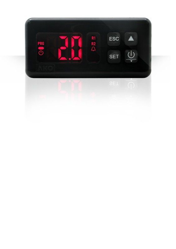 Ako ako-d14724 controlador temperatura multisonda 1000°c 12v 2 relés