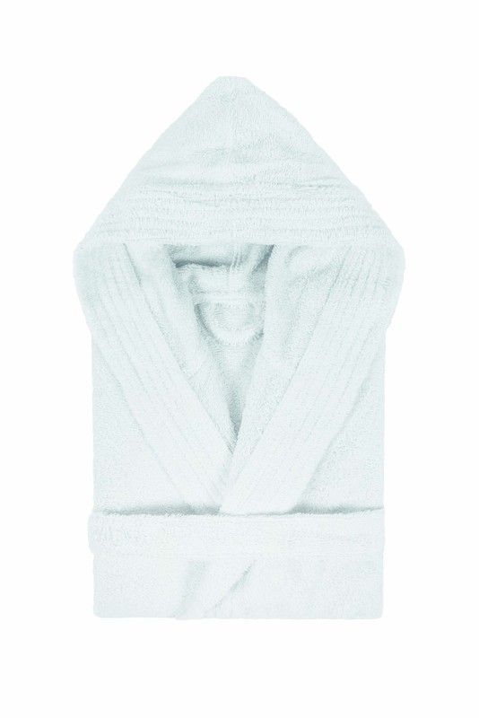 Albornoz Infantil con Capucha Pure 10 años Blanco