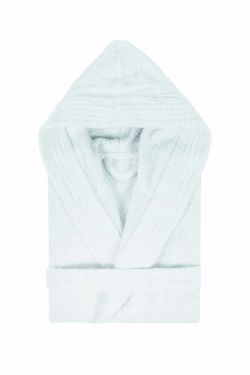 Albornoz Infantil con Capucha Pure 10 años Blanco