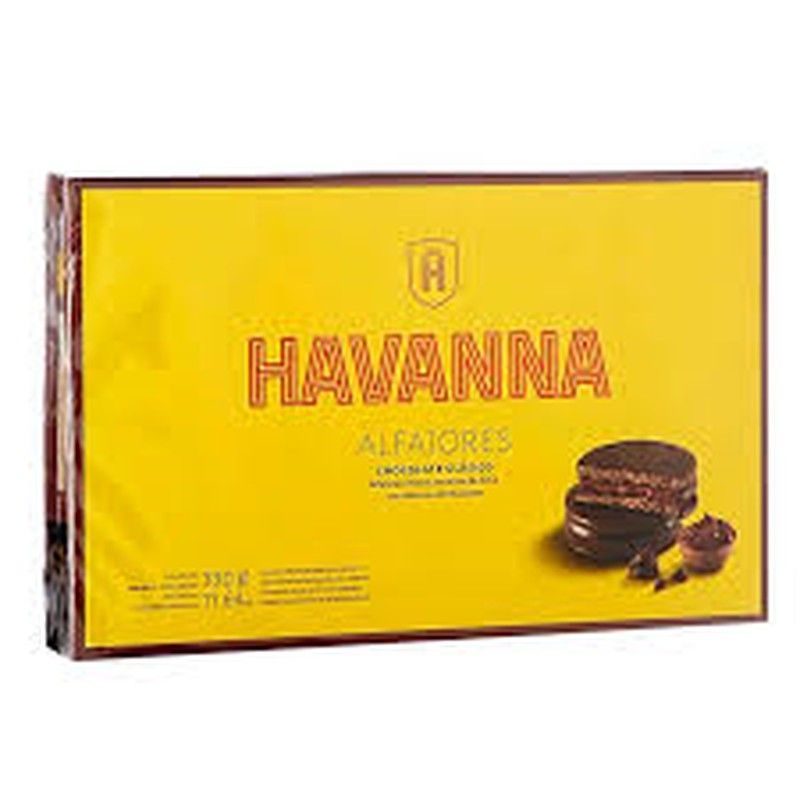 Alfajores havanna chocolate 6 piezas 306 g