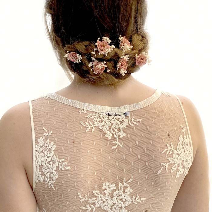 Alfileres Burdeos para el Pelo