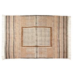 Alfombra de algodón multicolor, 180 x 120 cm | Azulik