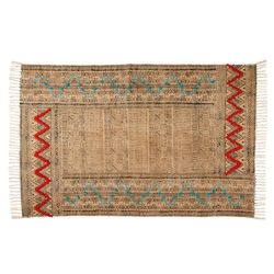 Alfombra de algodón multicolor, 180 x 120 cm | Huaya