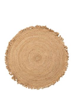 Alfombra de yute natural redonda 1 m Ø