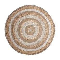 Alfombra Ela de yute en marrón, 220 x 220 x 1 cm