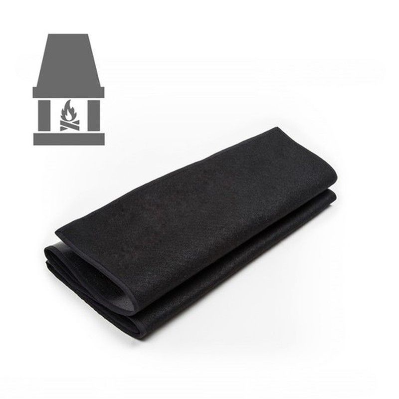 Alfombra ignifuga para chimeneas 100x75 cm.