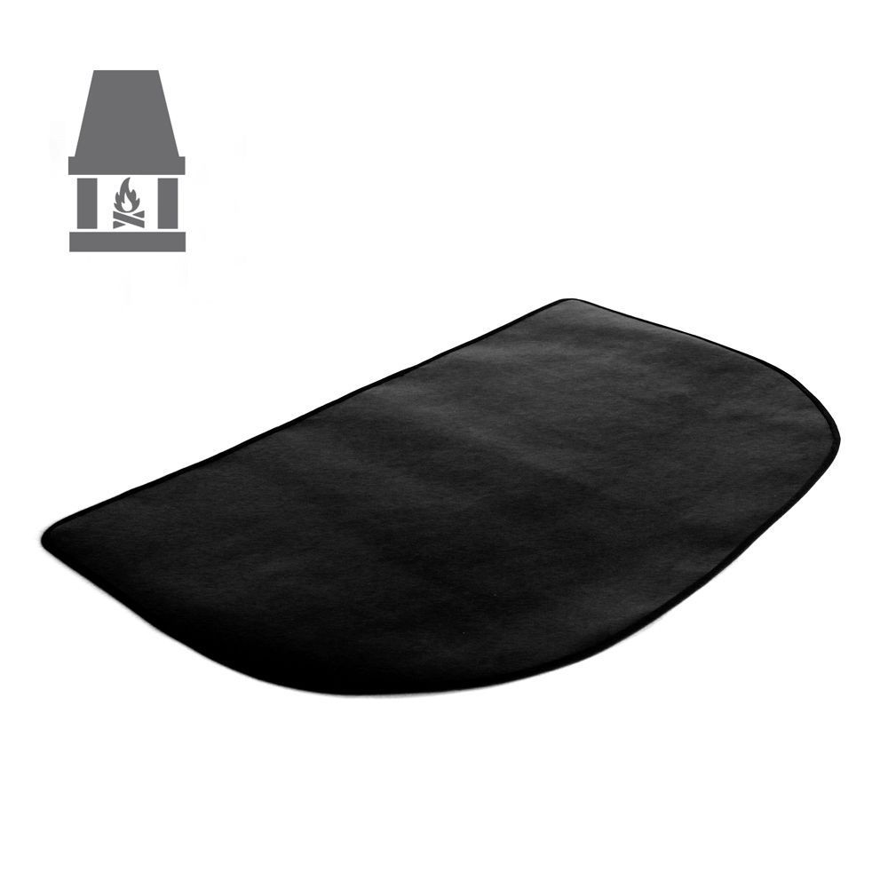 ALFOMBRA IGNÍFUGA SEMICIRCULAR PARA CHIMENEA 50X120 cm -64004