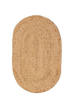 Alfombra Ovalada de Yute natural 73 x 46,5 cm