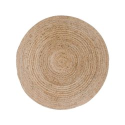 Alfombra redonda, 120 x 120 x 1 cm, de yute en natural | Colección  Bombay