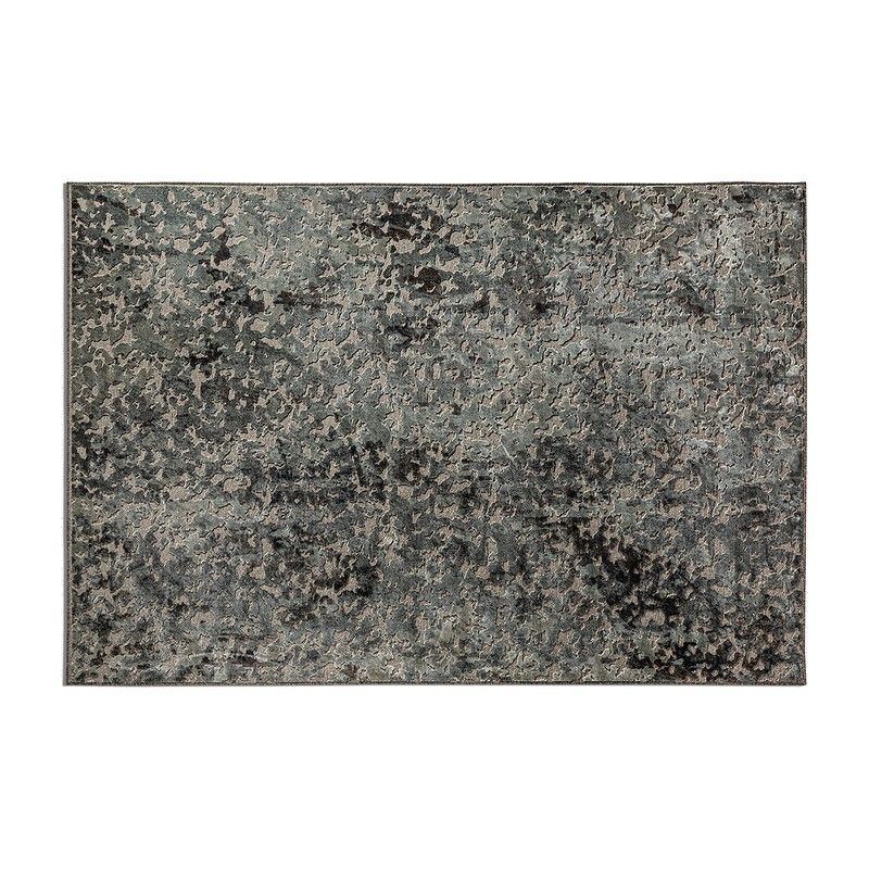 Alfombra Tekla de viscosa en azul, 290 x 200 x 1 cm