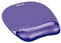 Alfombrilla con reposamuñecas gel crystal. Violeta