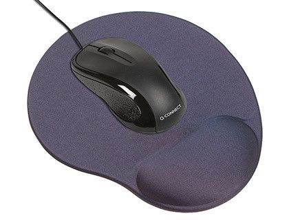 Alfombrilla para raton q-connect con reposamuÑecas de gel