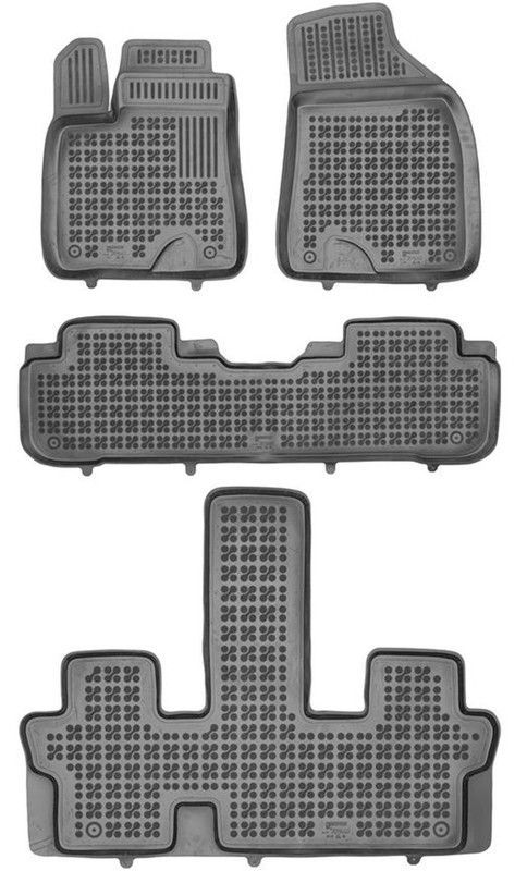 Alfombrillas caucho Toyota HIGHLANDER III (XV50) Hybrid  7 plz. 2013>2019