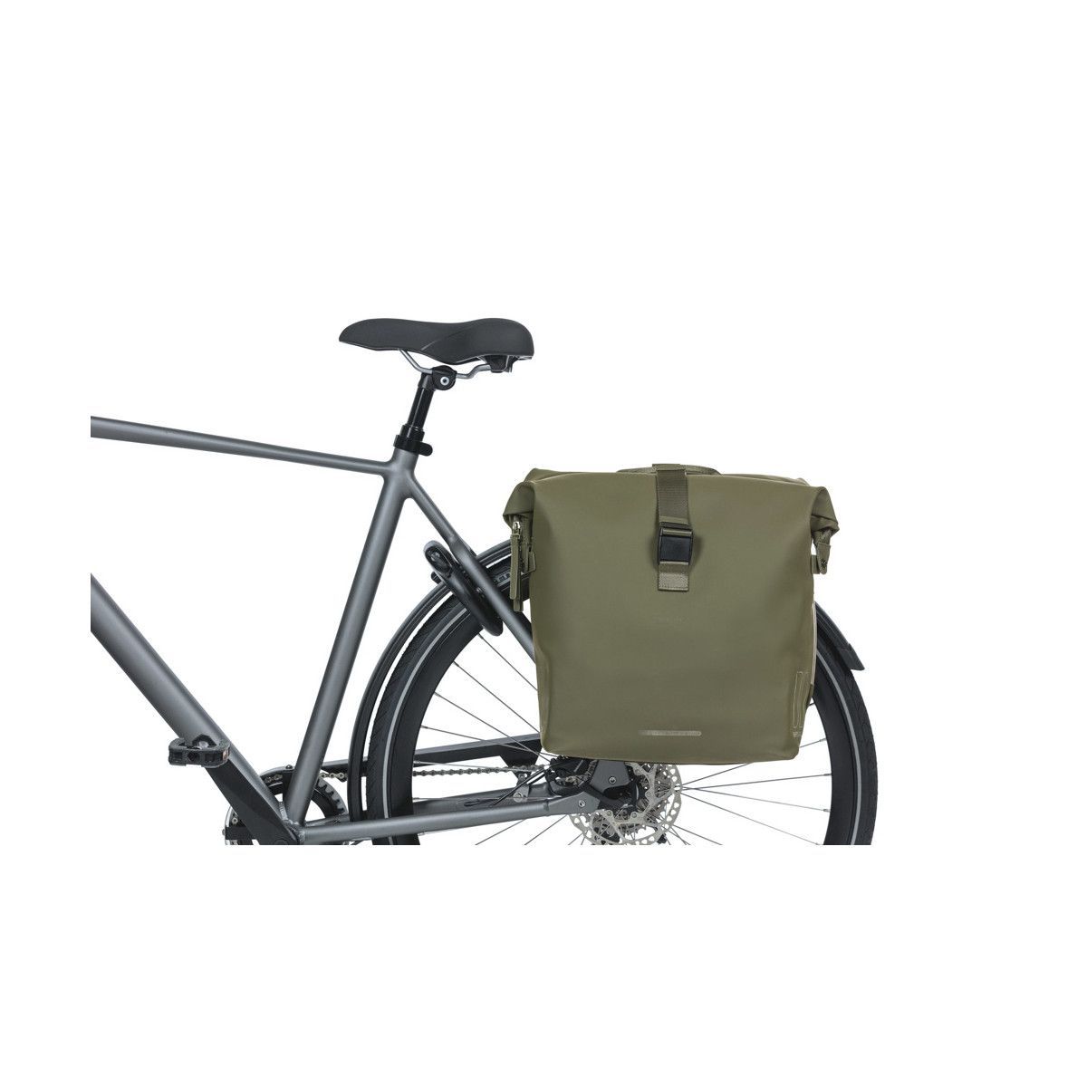 Alforjas BASIL "SoHo Nordlicht" MIK, 41L, verde musgo