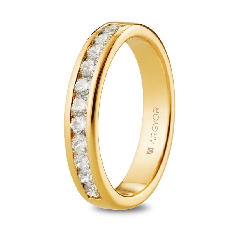 Alianza Oro 18kts Argyor-MRM 3,70mm (18)74A0120Z Sortija Con 11 Circonitas