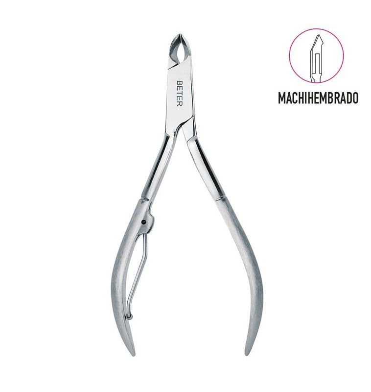 Alicate manicura pieles machihembrado inoxidable