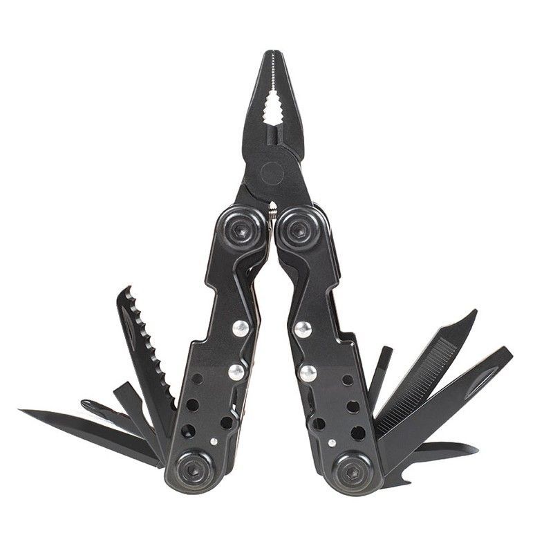 Alicate multiherramienta inox black 4,5" con funda.