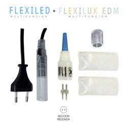 Alimentador-conector tubo flexilux/flexiled 2 vias edm