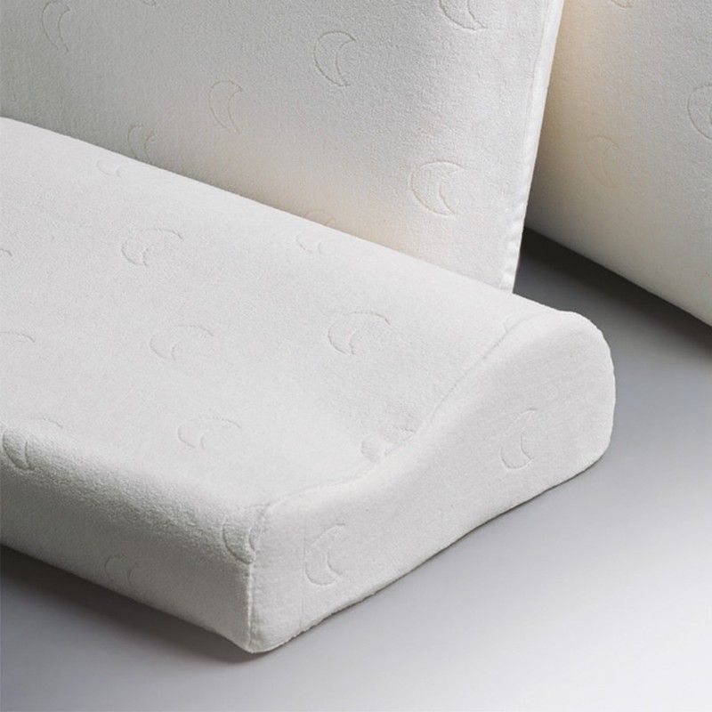Almohada Cervical viscoelástica y doble funda microfibra de tacto de seda