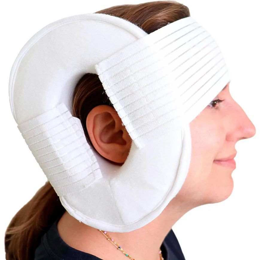 Almohada con Agujero para Oreja con Velcro, Almohada Antiescaras Oreja para Condrodermatitis