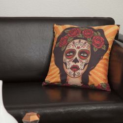 Almohada Cuadrada Skull 9002