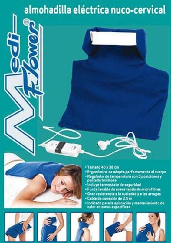 Almohadilla Eléctrica Nuco-cervical Mediflower .Esterilla.  40 X 38 cm