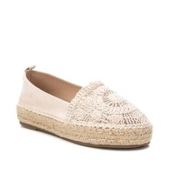 Alpargata plana con bordado Xti Hielo