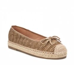 Alpargata plana metalizada Xti Bronce