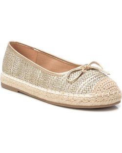 Alpargata plana metalizada Xti Oro