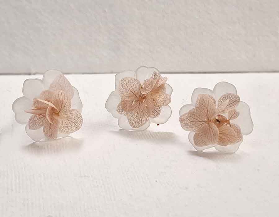 Amapola Blanca de Glasse con Hortensia