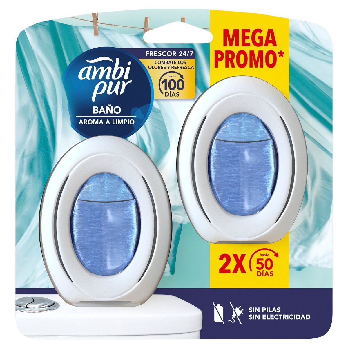 Ambipur Baño Aroma A Limpio Duplo