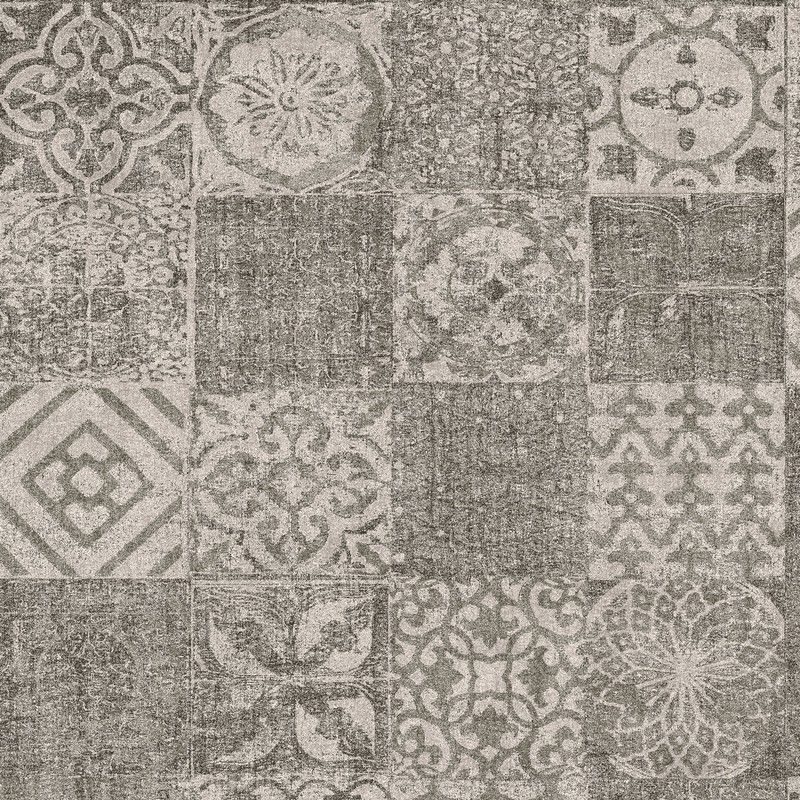 AMETZ 5-Papel pintado arabesco marrón, 1005x53 cm